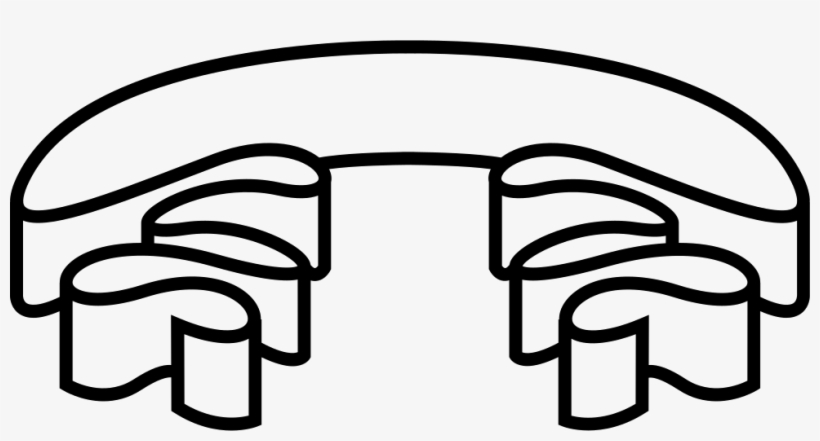 Ribbon White Curled Shape - Ribbon, transparent png #1996931