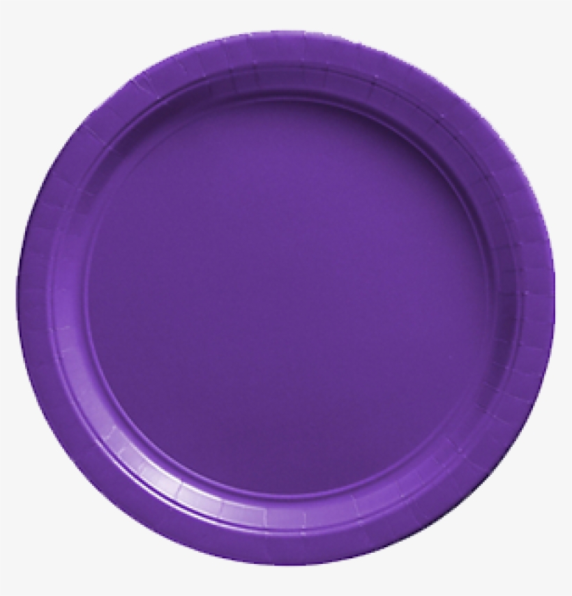 New Purple Paper Dinner Plates 20ct - Platos De Clores, transparent png #1997072