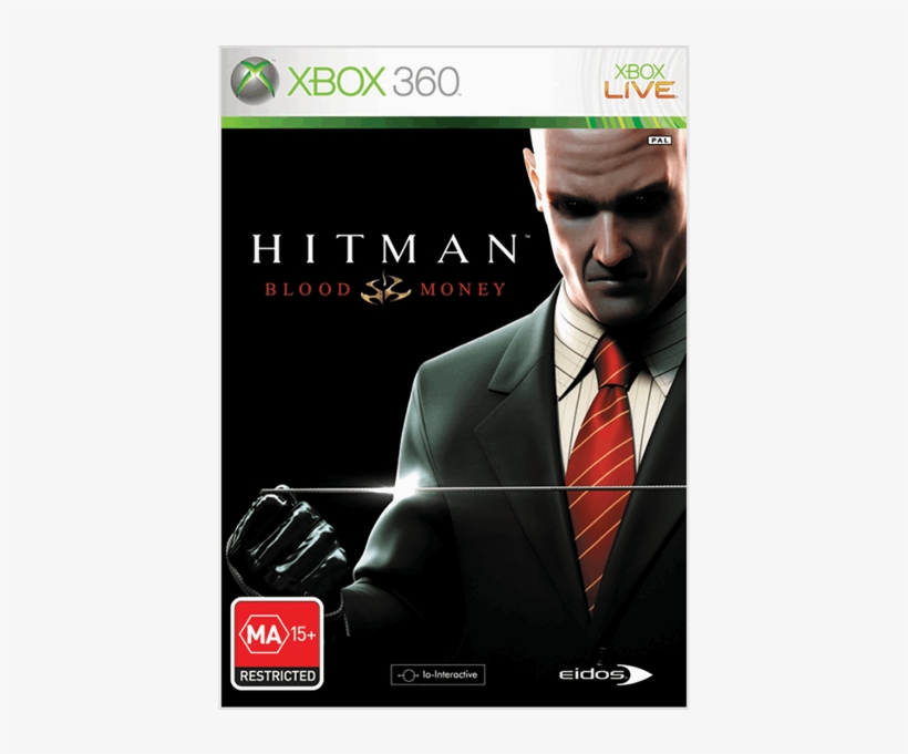 Hitman Blood Money Xbox 360 Cover, transparent png #1997215