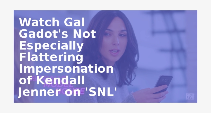 Watch Gal Gadot's Not Especially Flattering Impersonation - Anti Nuclear Weapons, transparent png #1997811