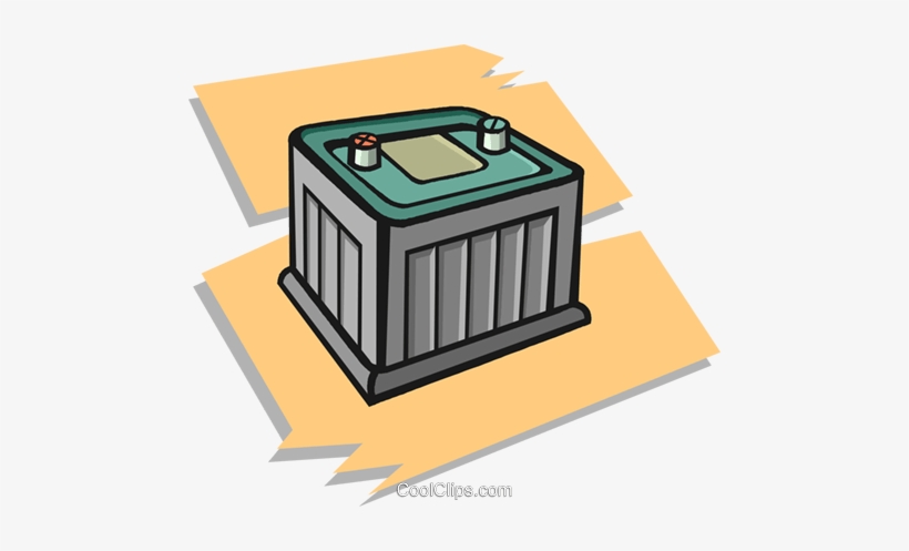 Car Battery Royalty Free Vector Clip Art Illustration - Clip Art, transparent png #1997924