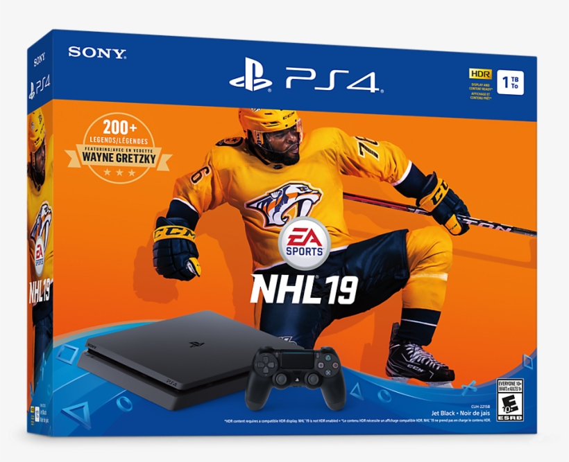 Sony Playstation 4 1tb Slim - Playstation 4 Nhl 19, transparent png #1997995