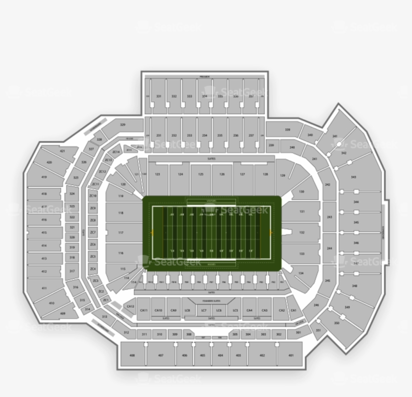 Kyle Field Seating Chart Seatgeek - Texas A&m University, transparent png #1998105