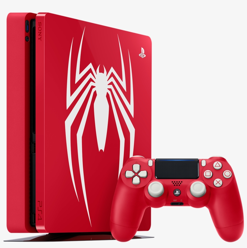 Playstation 4 1tb Marvel's Spider-man Limited Edition - Ps4 Slim Spiderman Bundle, transparent png #1998129