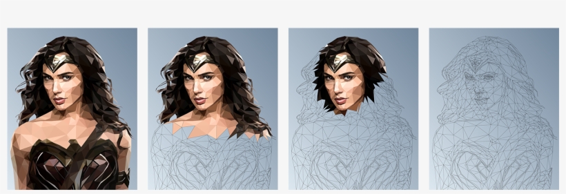 Coloring Process - Wonder Woman Wig Diana Prince Cosplay Fancy Batman, transparent png #1998254