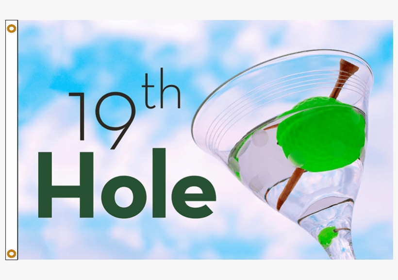 19th Hole Golf Flag - Graphic Design, transparent png #1998475