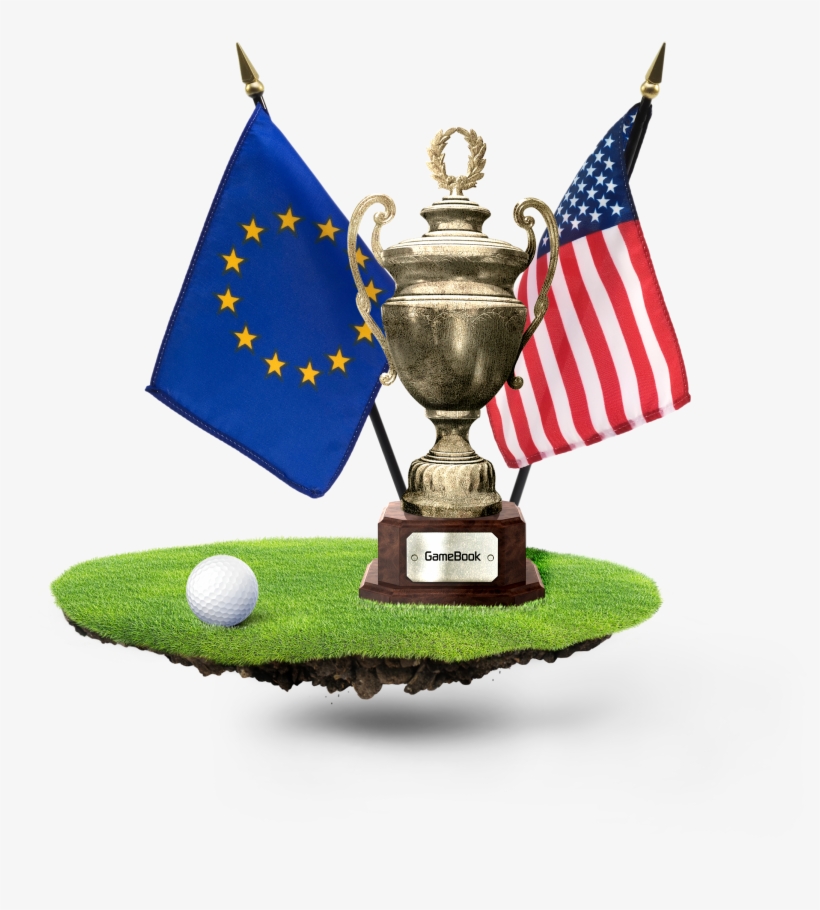 Gb Cup Trophy Flags - Us And Eu Flag, transparent png #1998524