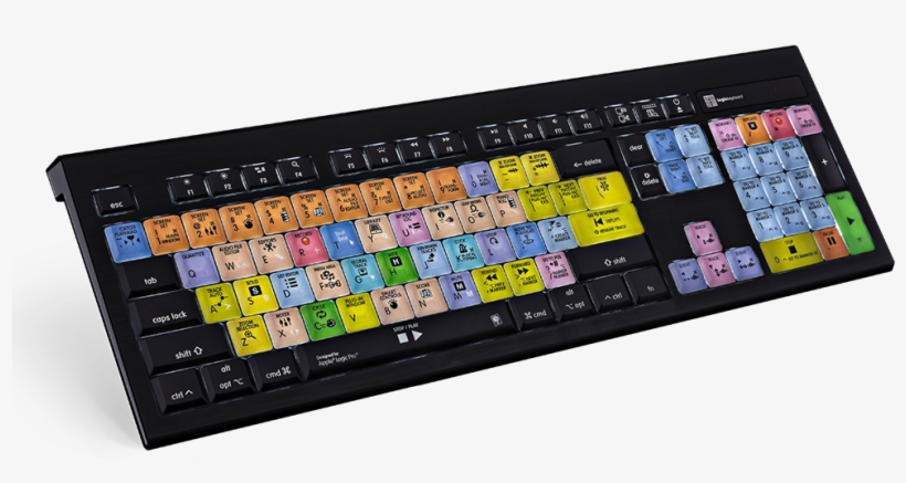 Logickeyboard Logic Pro X Astra Backlit European English - Logic Keyboard Logic Pro X, transparent png #1998782