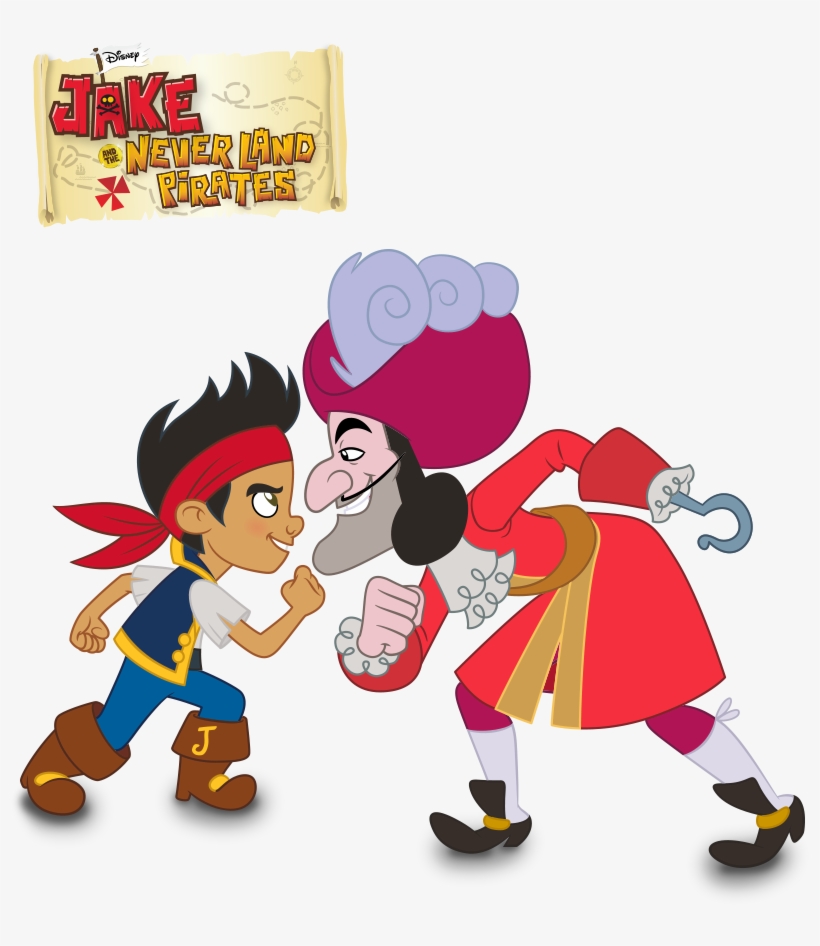 Jake&hook-promo - Jake Y Los Piratas Y Capitan Garfio, transparent png #1998941