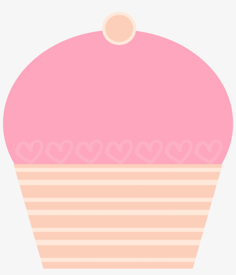 Cute Pink Cupcake Clipart - Clip Art, transparent png #1999183