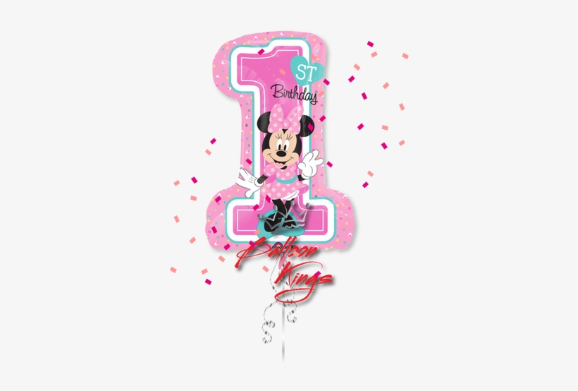 1st Birthday Minnie Mouse Shape - 1st Minnie Mouse, transparent png #1999423