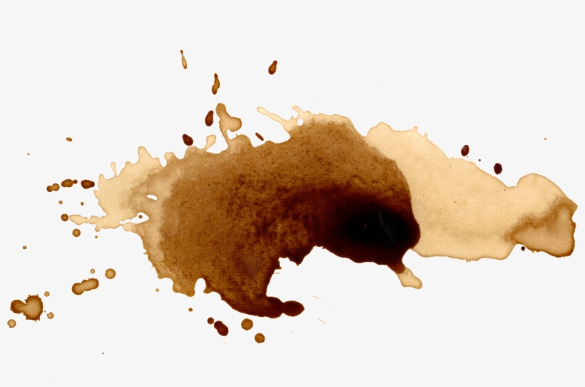 Water Stain Png Clip Art Free Download - Brown Watercolor Splash Png, transparent png #20363