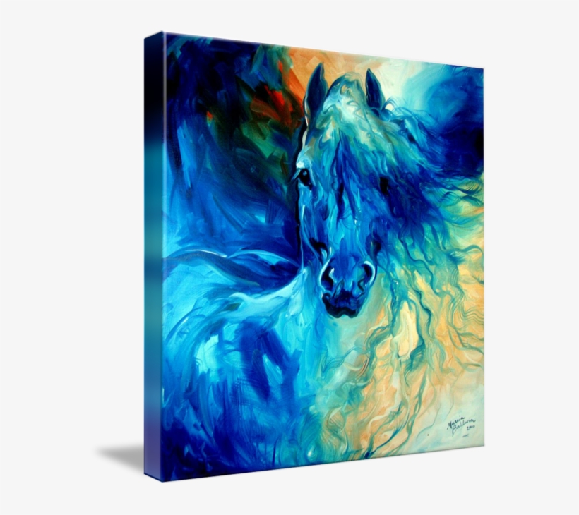 "equus Blue Ghost" By Marcia Baldwin, Shreveport, Louisiana - Marcia Baldwin Horses, transparent png #20538