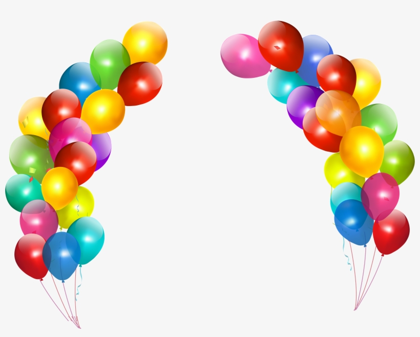 Colorful Balloons Png Image Background - Balloons Png, transparent png #20820