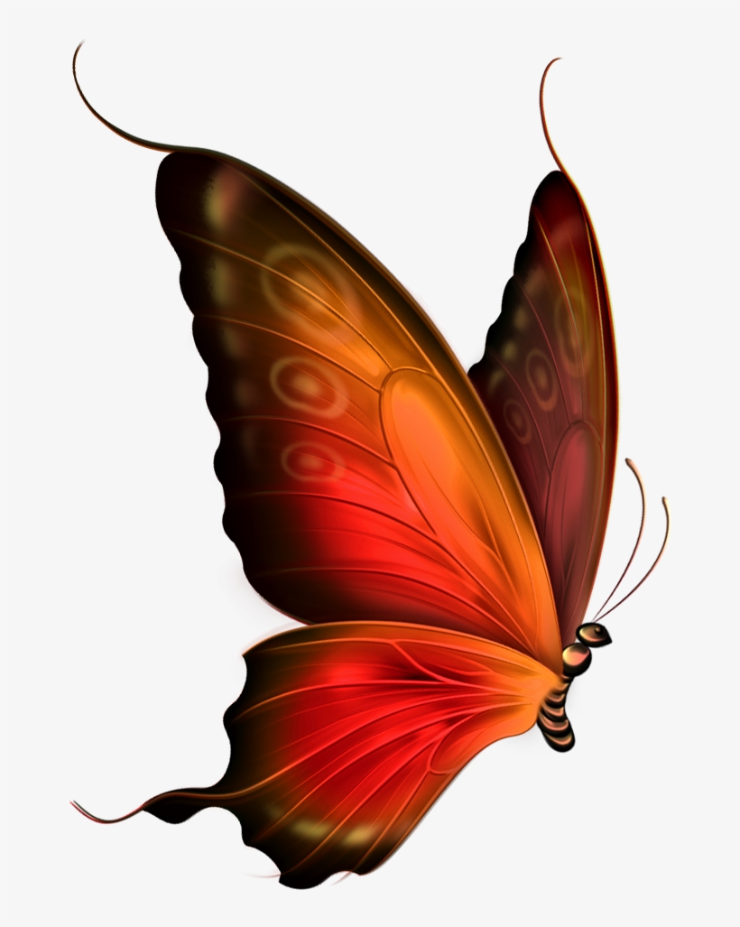 Red And Brown Transparent Butterfly Clipart - My Own Worst Enemy: The Pain Behind, transparent png #21096