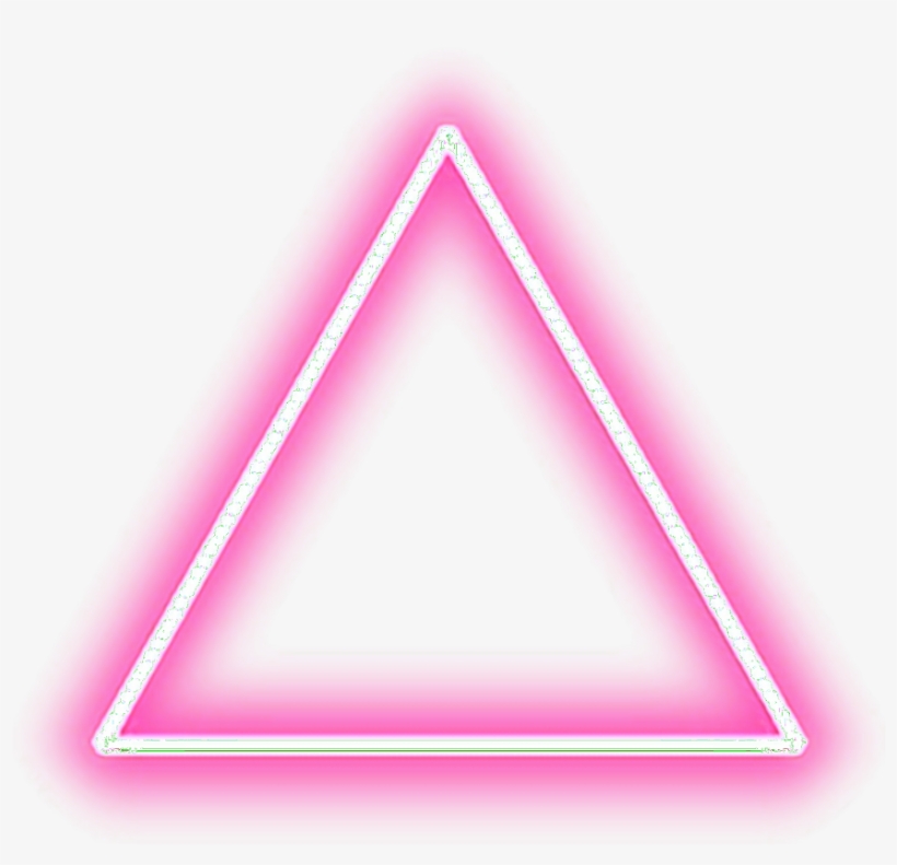 Neon Triangle Pink Tumblr Editpng Pngedit Pngedits - Neon Png, transparent png #21183