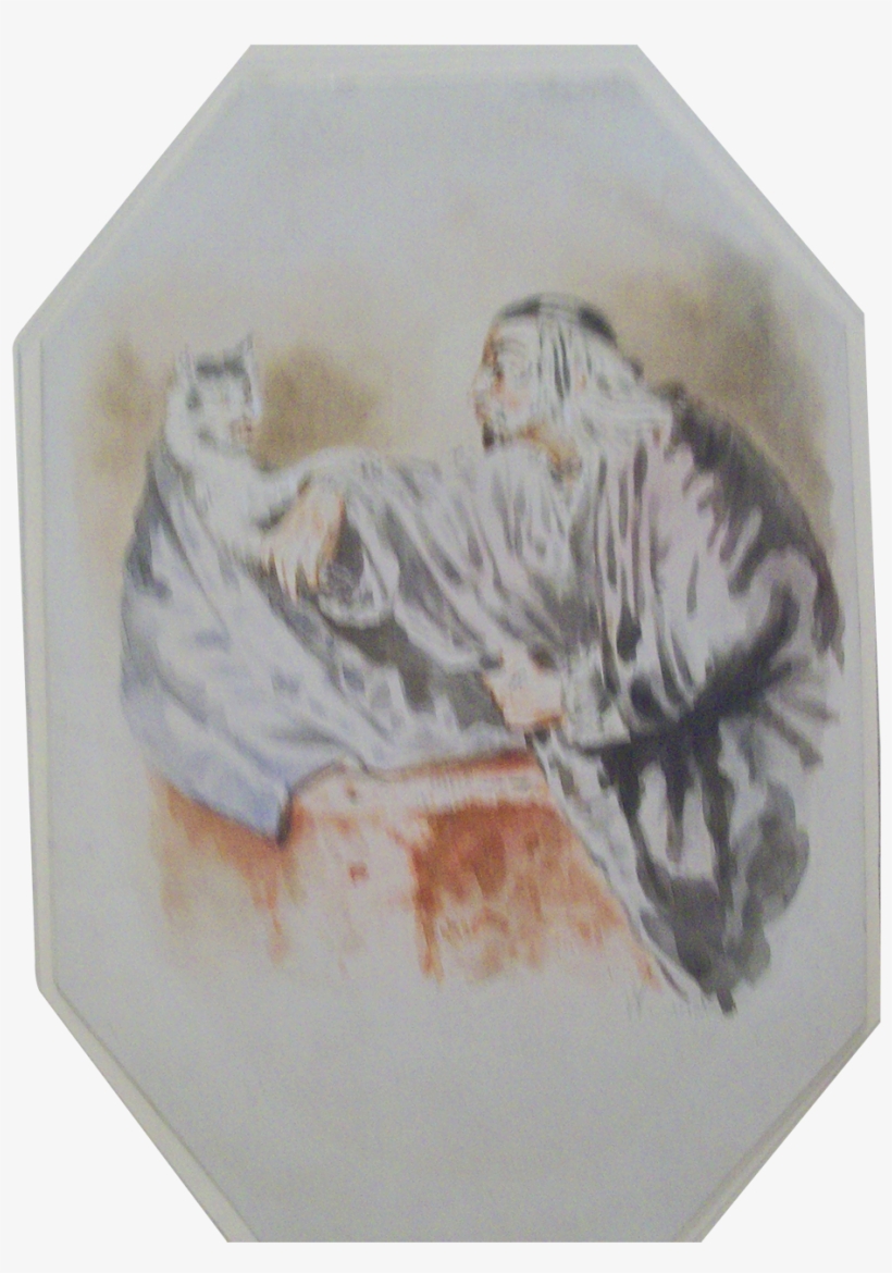 Scholar Talking With Cat Watercolor C - Watercolor Painting, transparent png #21266