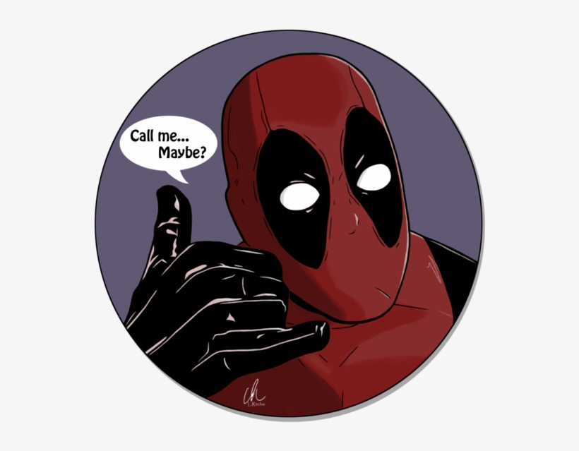 Call Me Maybe By Lritchieart On Deviantart - Deadpool Call Me Maybe, transparent png #21305