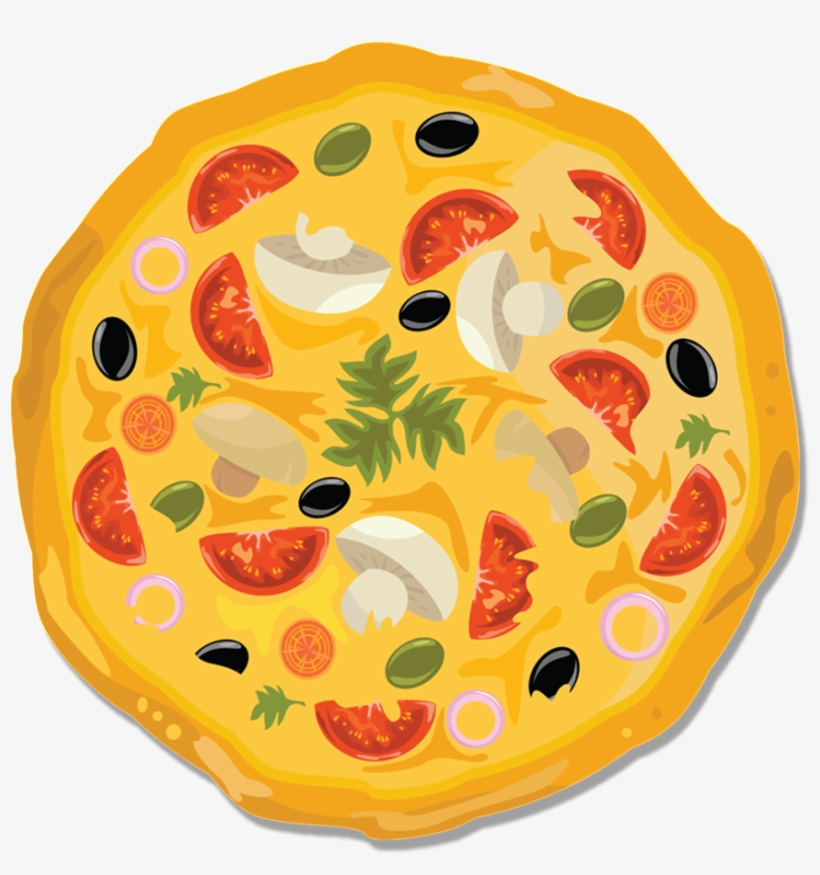 Hand Drawn Cartoon Pizza Decoration Vector Pizza Picture Clip Art