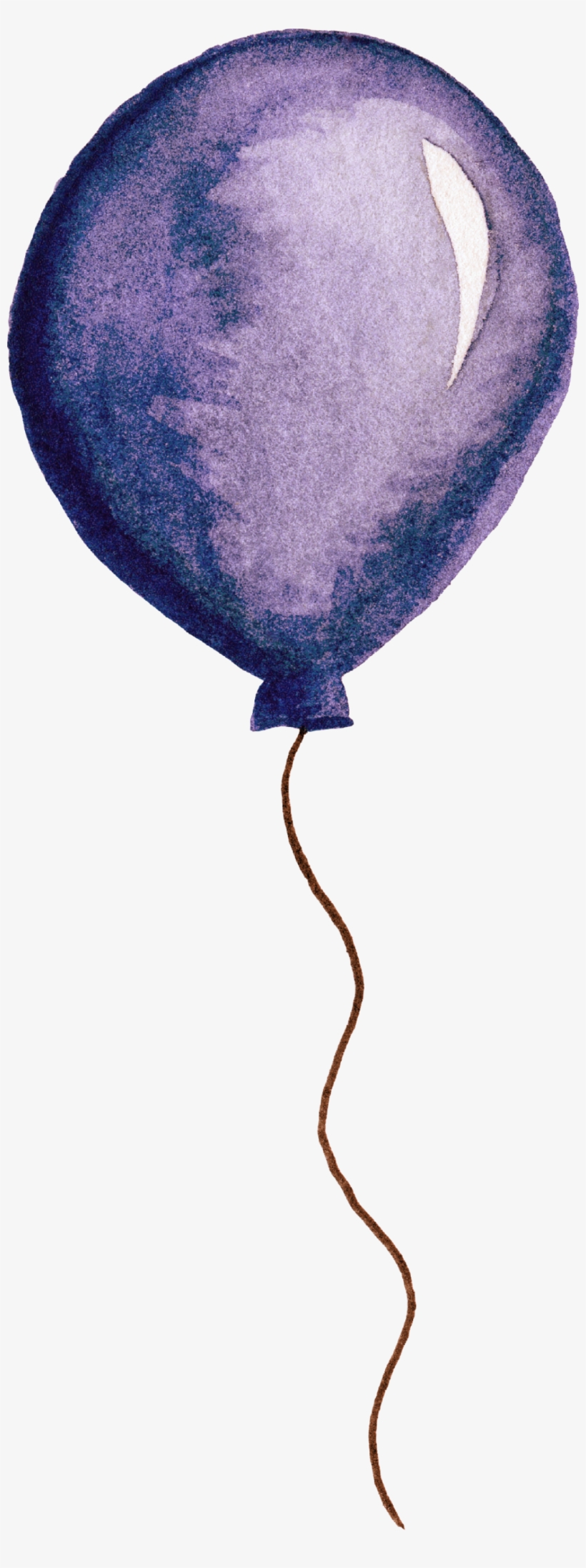 This Graphics Is Hand Painted A Purple Balloon Png - Portable Network Graphics, transparent png #21393