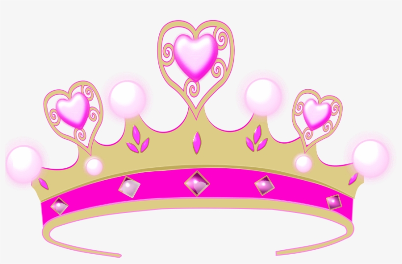 Wallpaper Clipart Crown - Gold And Pink Princess Crown, transparent png #21613