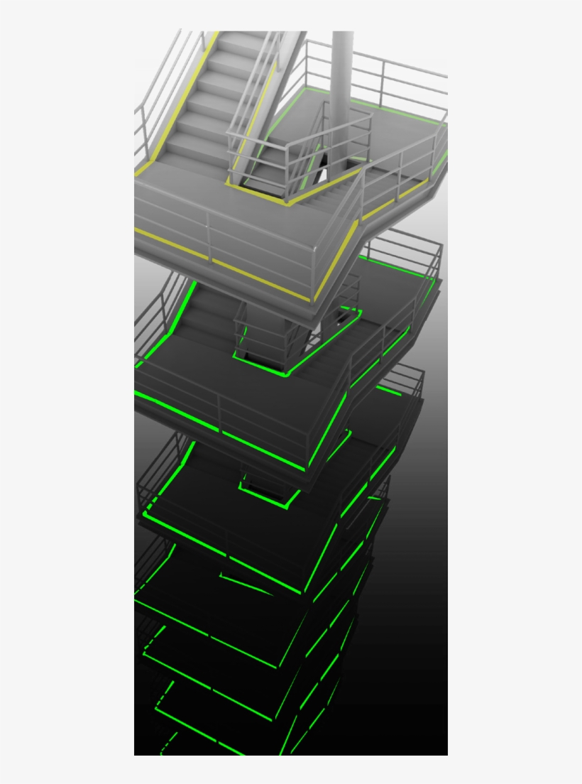 Glow Stairs - Stairs, transparent png #22011