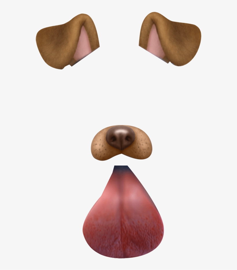 Eggplant Snapchat Png Png Black And White Stock - Snapchat Dog Filter Png, transparent png #22187