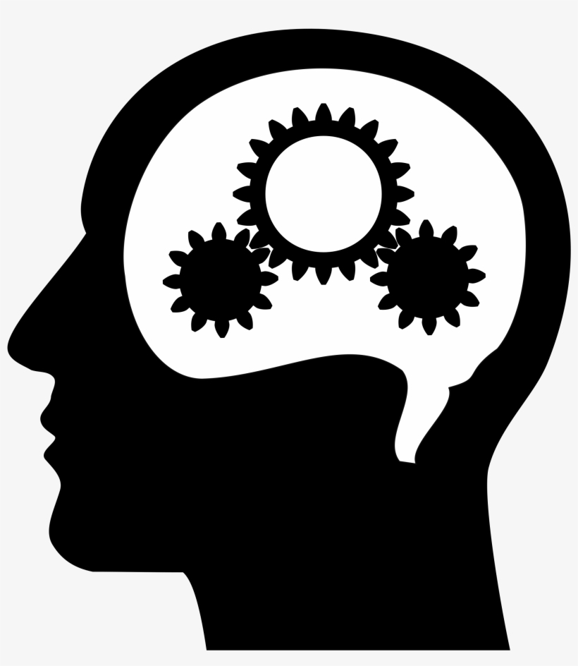 Vector Library Thinking Brain Png Hd Transparent Thinking - Brain Thinking Black And White, transparent png #22256