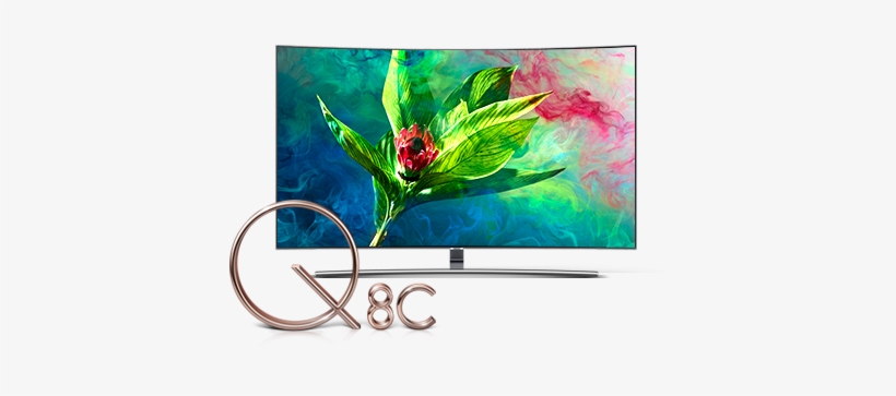 An Image Of Samsung 2018 New Qled Tv Q8c - Samsung Qled, transparent png #22736