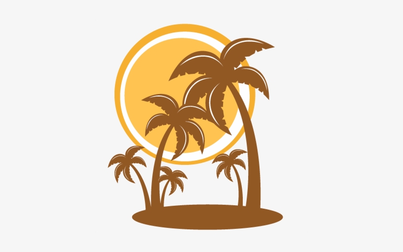 Clip Art Tree Silhouette Palm Tree Png, transparent png #22779