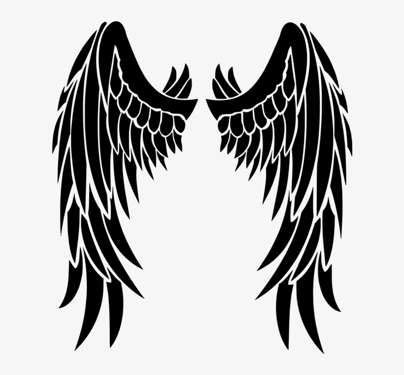 Black Wings Clipart - Black Wings Png, transparent png #22798