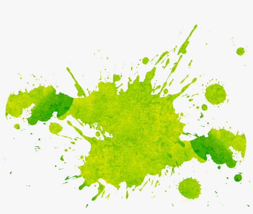 Green Splash Png - Green Paint Splatter Png, transparent png #23158