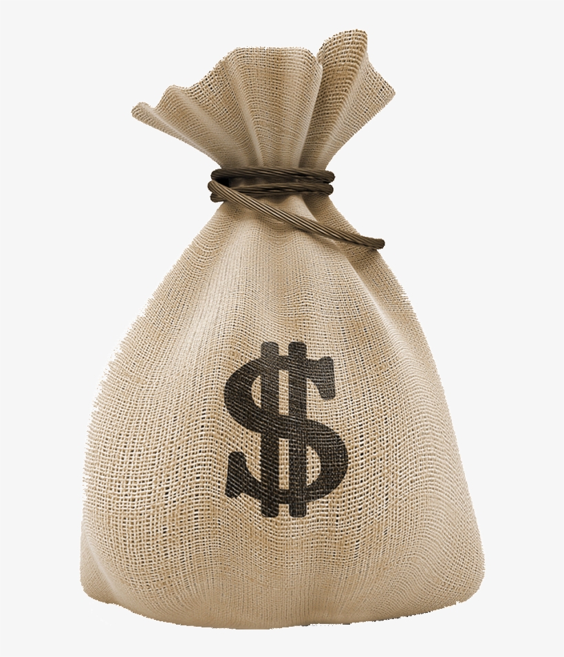 Money - Bag Of Money, transparent png #23221