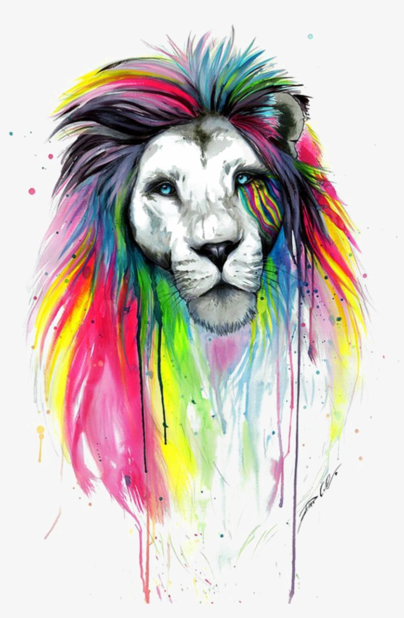 Mq Lions Lion Animal Animals Watercolor, transparent png #23464
