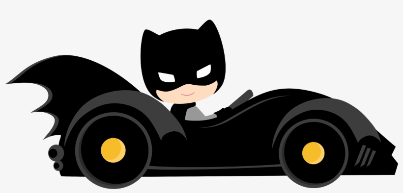 Jpg Freeuse Library Characters Of Kids Version Clip - Batmobile Clipart, transparent png #23505