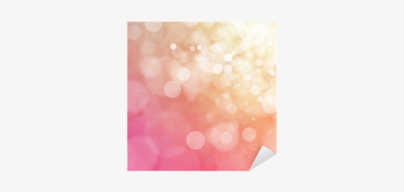 White Bokeh On Orange And Pink Watercolor Background - Watercolor Painting, transparent png #23578