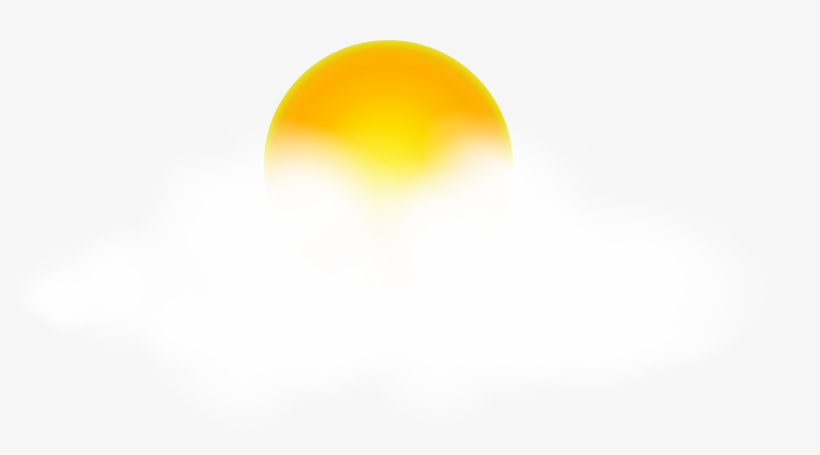 Sun With Cloud Png Large Transparent Clip Art Image - Sun And Cloud Png, transparent png #23595