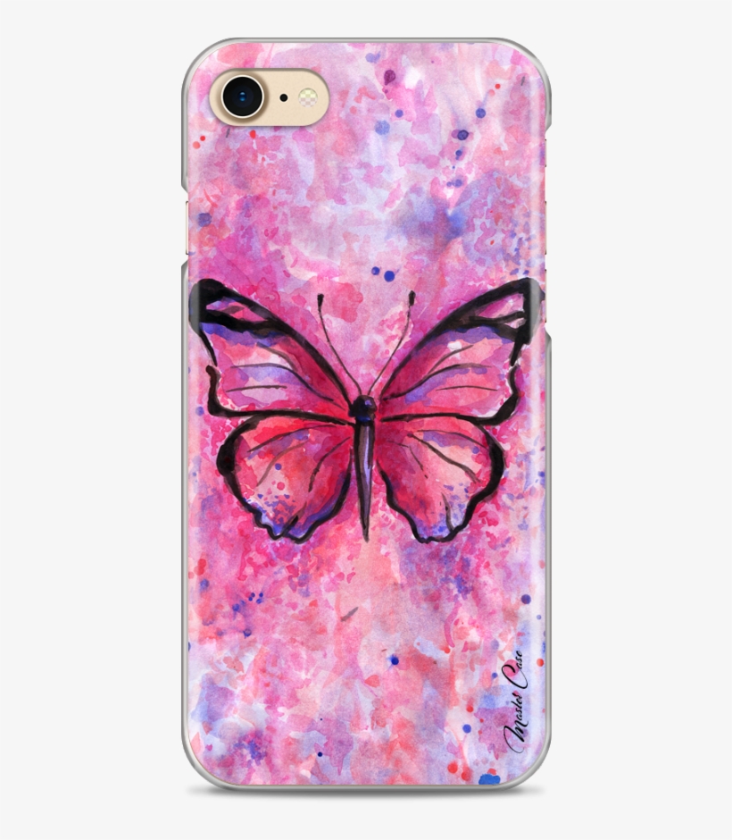 Coque Iphone 7/8 Artistic Design Watercolor Butterfly - Iphone X, transparent png #23690