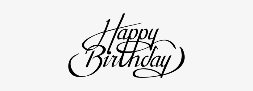Happy Birthday Calligraphy Transparent Png - Zazzle Happy Birthday Stud ...