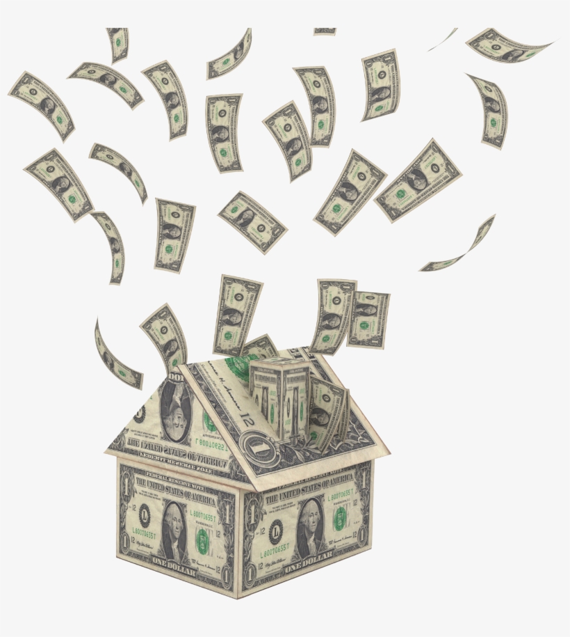 Graphic Library Stock Falling Money Clipart - Raining Money Png Gif, transparent png #23948