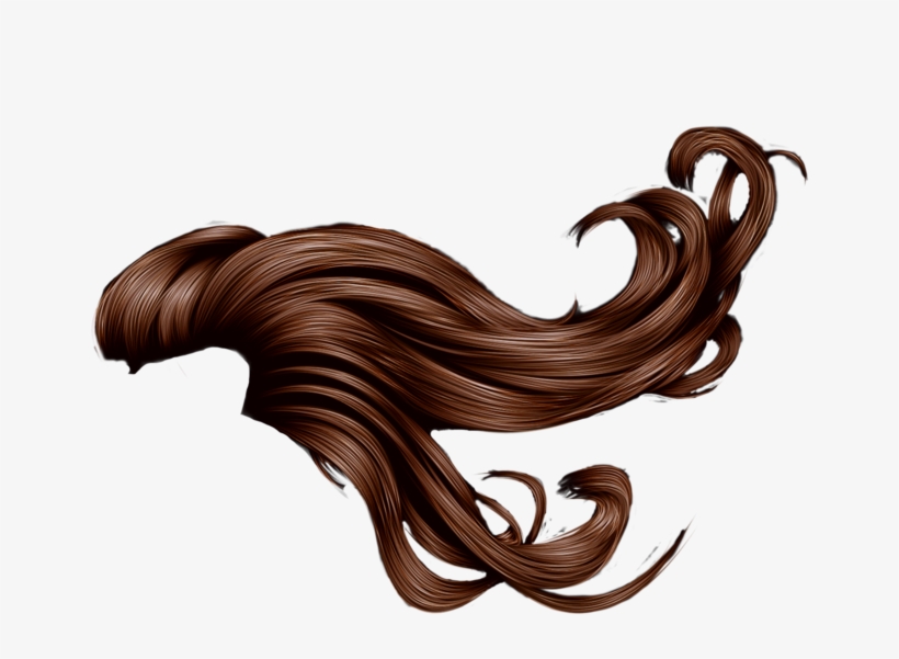Mermaid Hair Png - Brown Hair In Wind - Free Transparent PNG Download