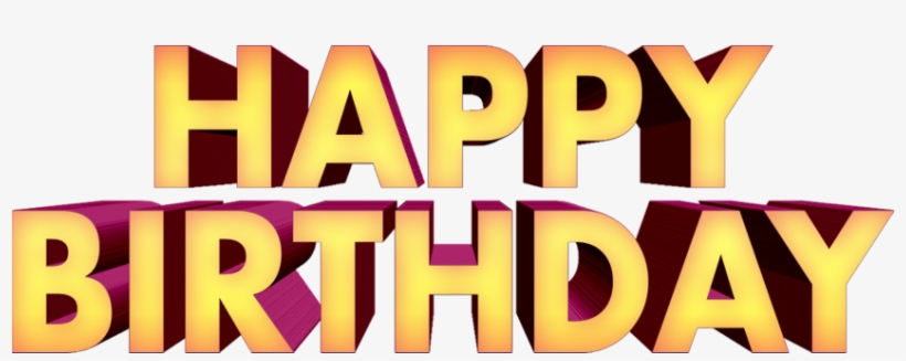 Happy Birthday Png Text 3d Free Downloads - Graphic Design, transparent png #24089