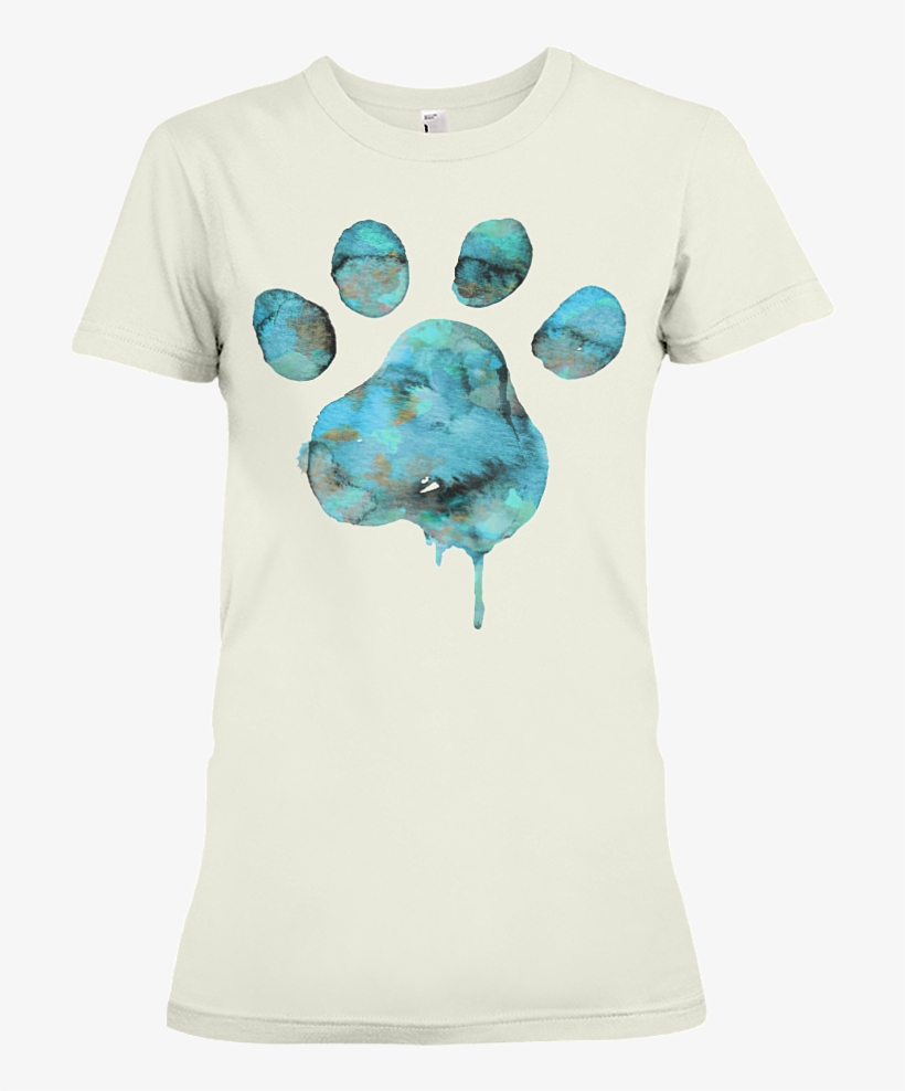 Blue Watercolor Paw - Watercolor Paw, transparent png #24245