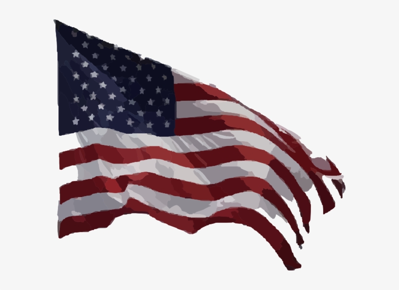 American Flag Vector Clip Art Png - America Flag Waving Png, transparent png #24248