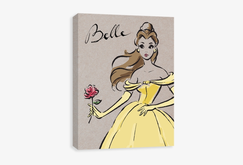 Fashionista - Belle - Belle Cinderella Canvas, transparent png #24299