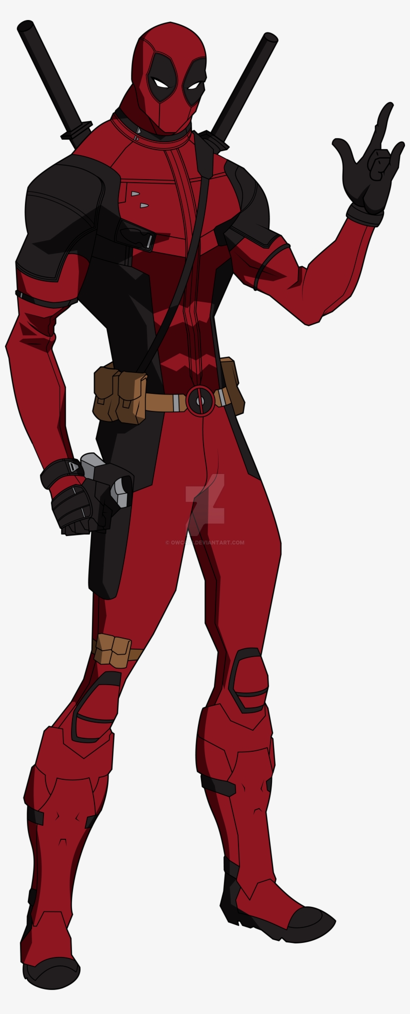 Deadpool Clipart Christmas Png - Deadpool Deviantart, transparent png #24346