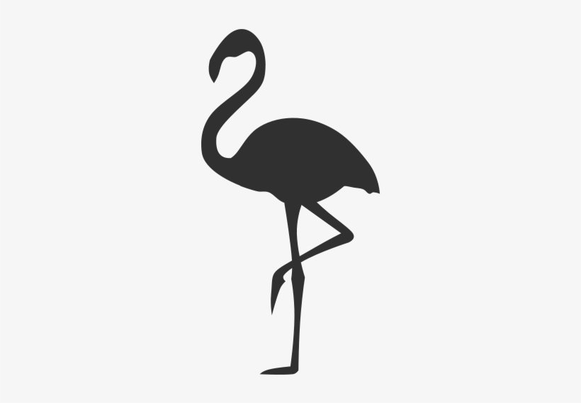 Flamingo Png - Black And White Flamingo Vector, transparent png #24589