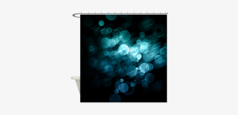 Blue Bokeh Pattern Shower Curtain - Purple & Brown Bokeh Pattern Shower Curtain, transparent png #24997