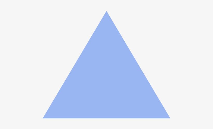 Triangle - Blue Equilateral Triangle, transparent png #25012