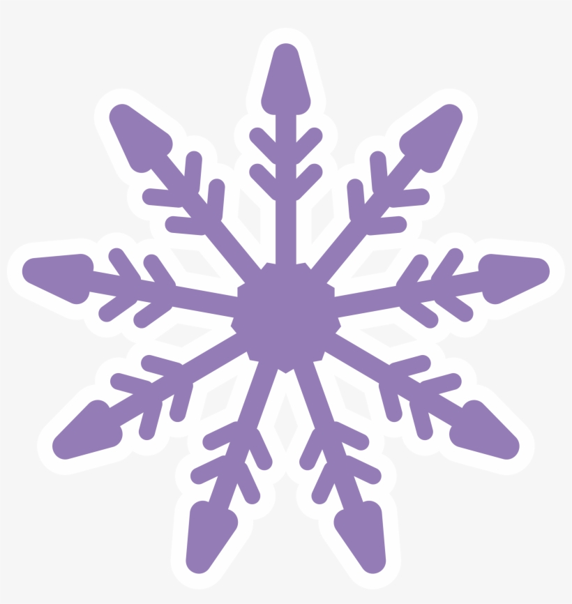 Snowflake Cartoon Drawing - Cartoon Snowflakes, transparent png #25187